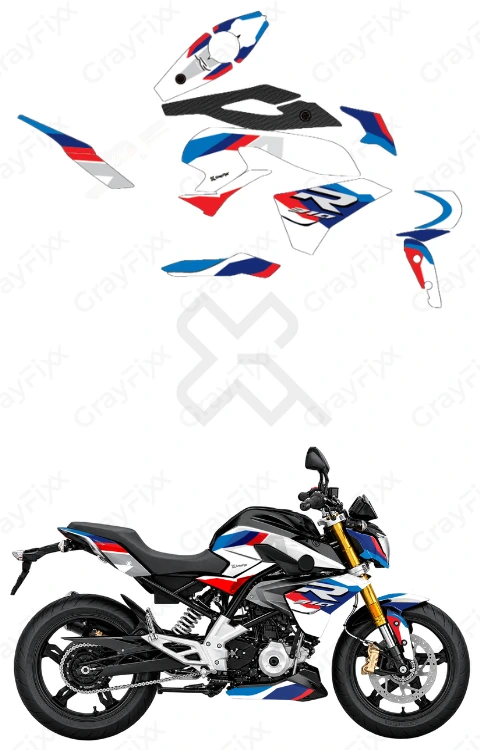 R Edition Full Body Sticker Compatible with G310R | Printed In Premium Gloss Vinyl With FPF(Fade Protection Film), Water Proof, Precut Sticker, Pack Of 1 Compatible with Both Side
